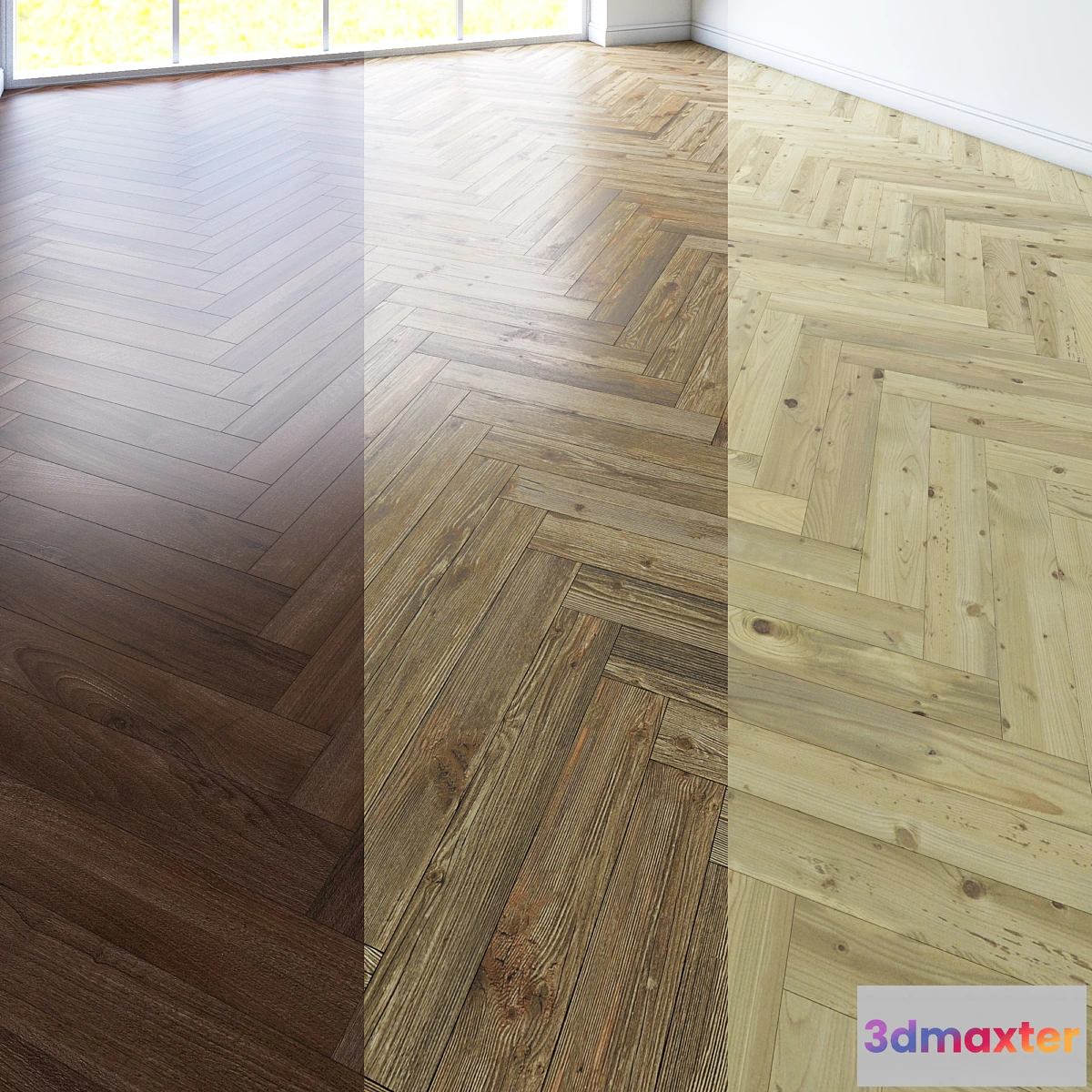 576604 - Herringbone parquet. 3 types