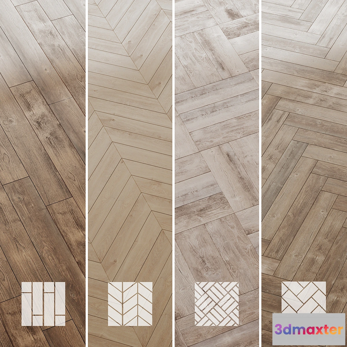 701312 - Wood floor Pine Oak Set 3 - No.2