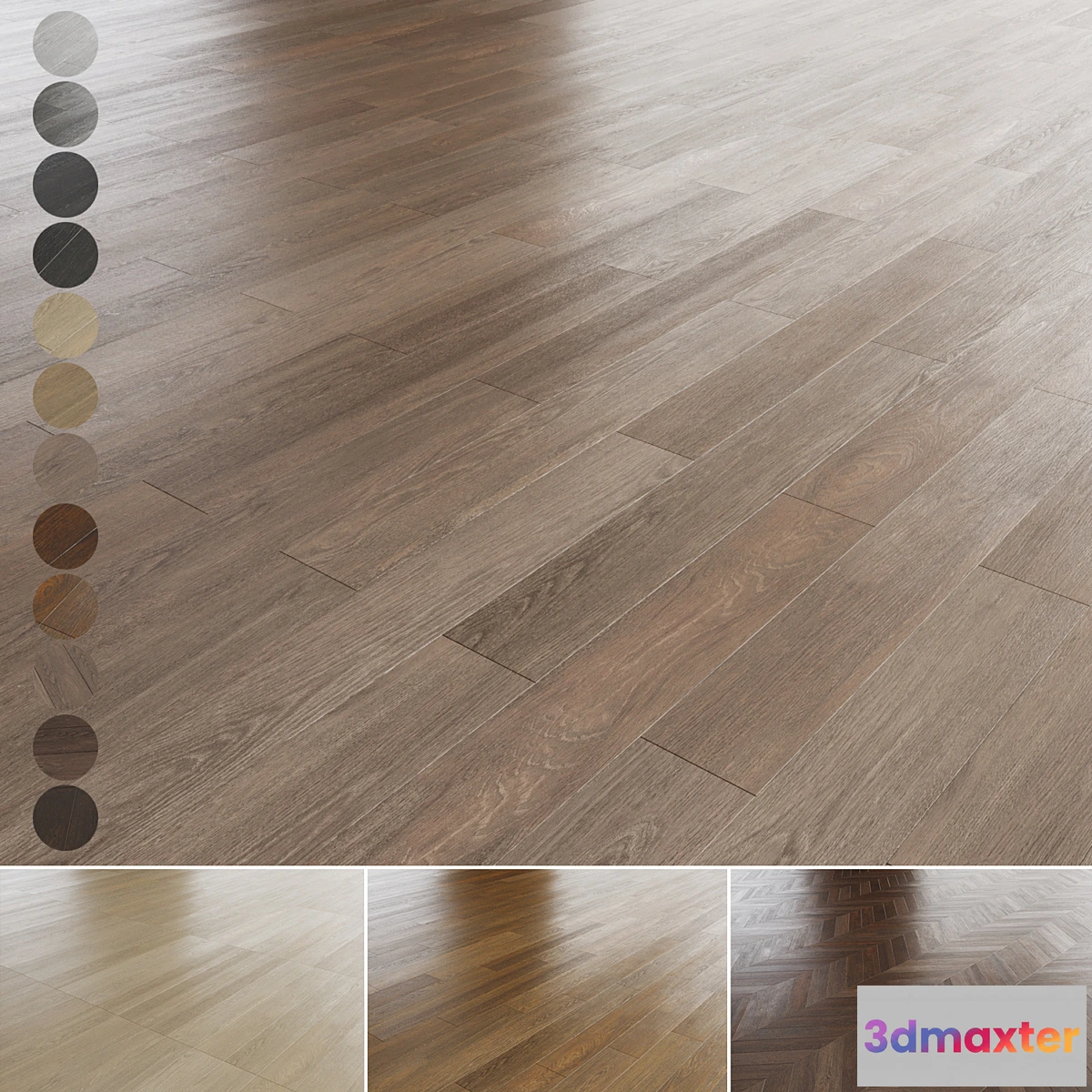 752447 - Oak parquet 12 colors. - No.2