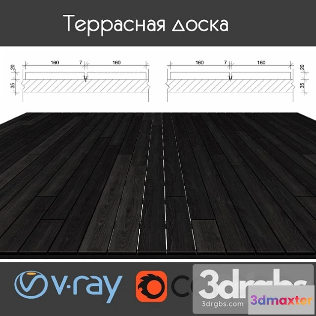 998272 - Decking on logs 4 species black