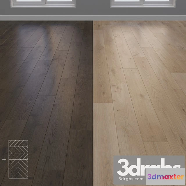 998744 - Parquet Oak 2 Types Layout Herringbone Chevron And Linear Setdio23