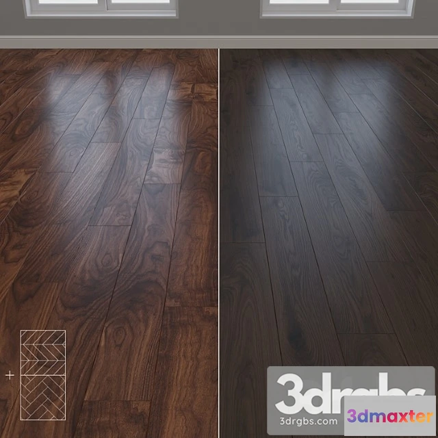 998746 - Parquet Oak 2 Types Layout Herringbone Chevron and Linear Setduo 36