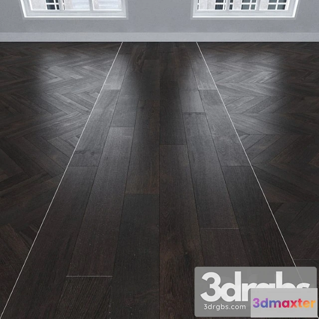 998774 - Parquet oak dark 3 types. christmas tree linear chevron.