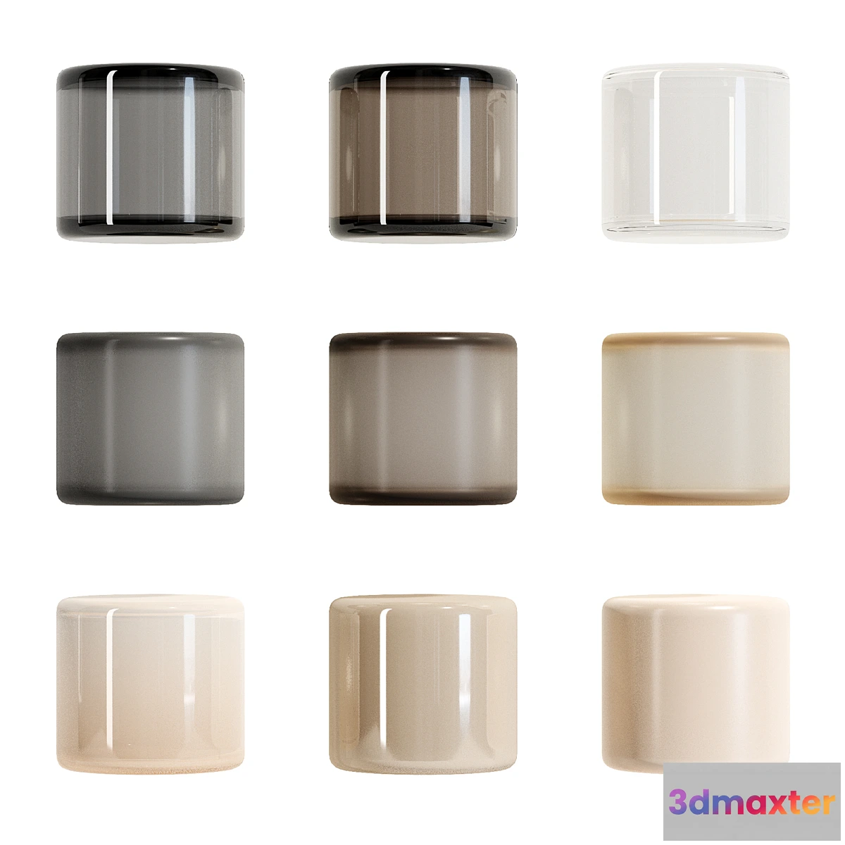 1355511 - Glass material set - No.2 3D Max