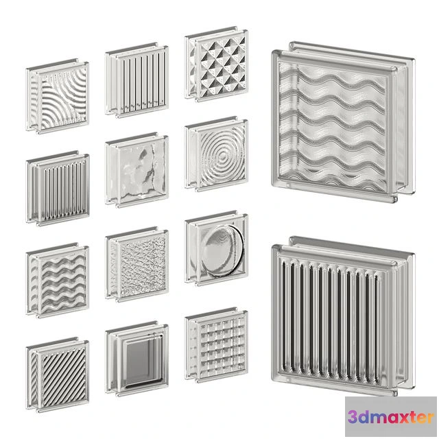 1554157 - Glass Blocks 01 3D Max