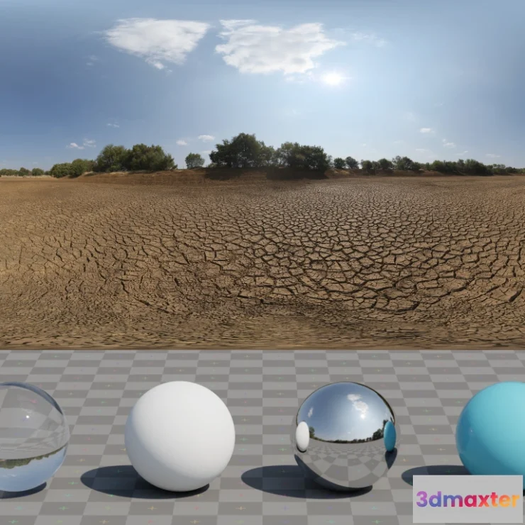 1265684 - Dry Cracked Lake