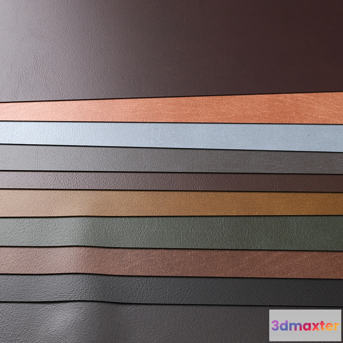 1340218 - Set of materials “Leather” 3D Max