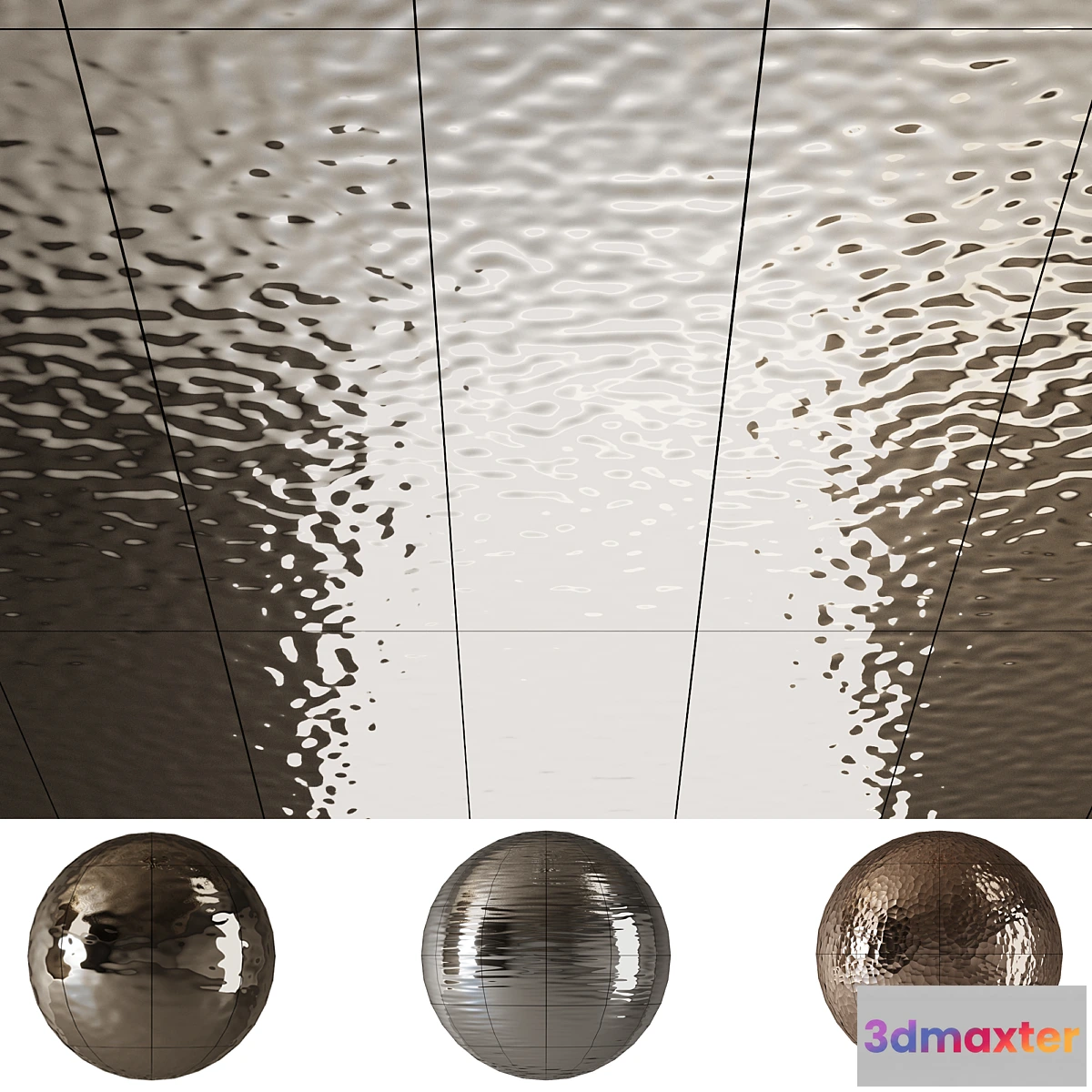 1402990 - Seamless material Metal panels Wave 3D Max