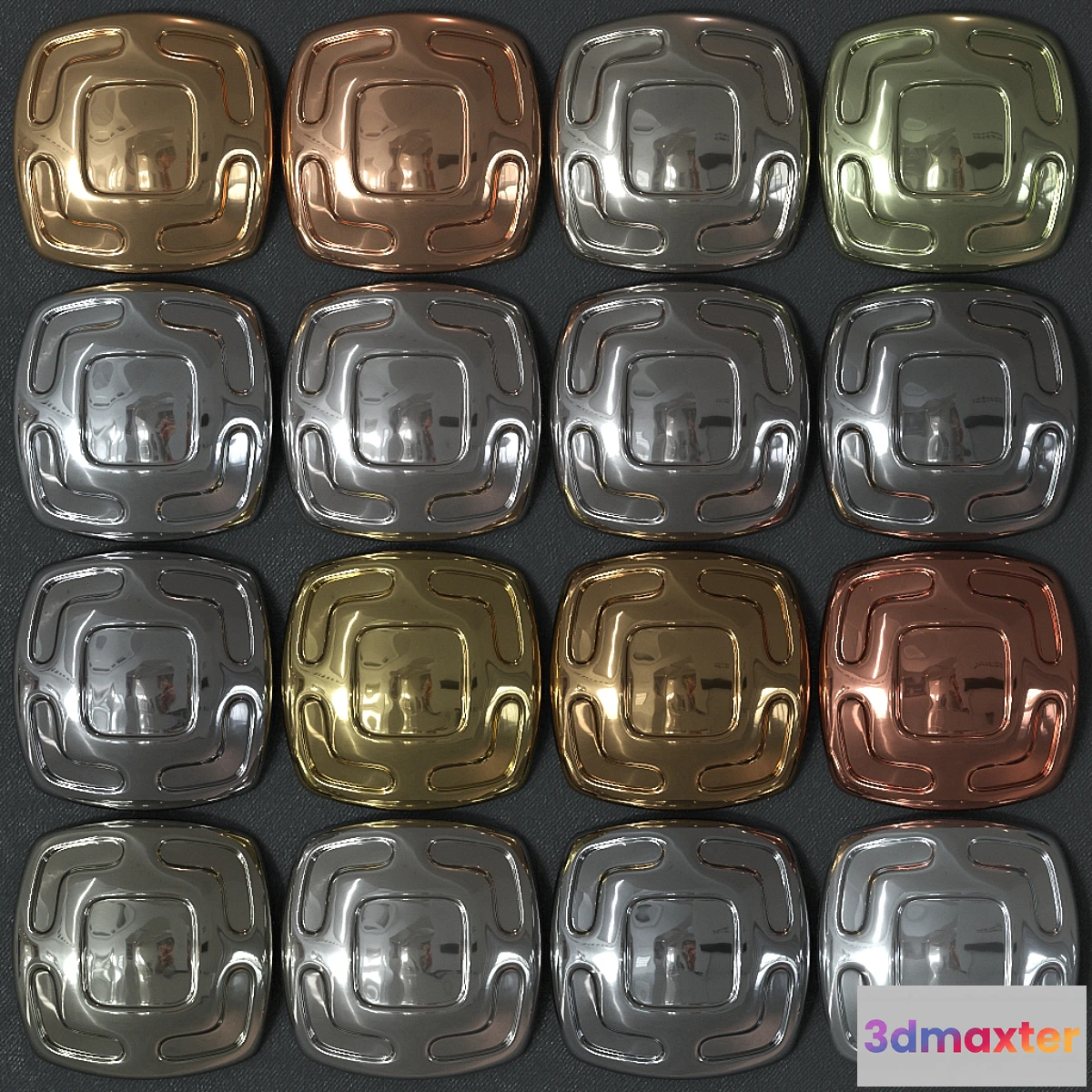 1411576 - Set of materials “Metal” 3D Max