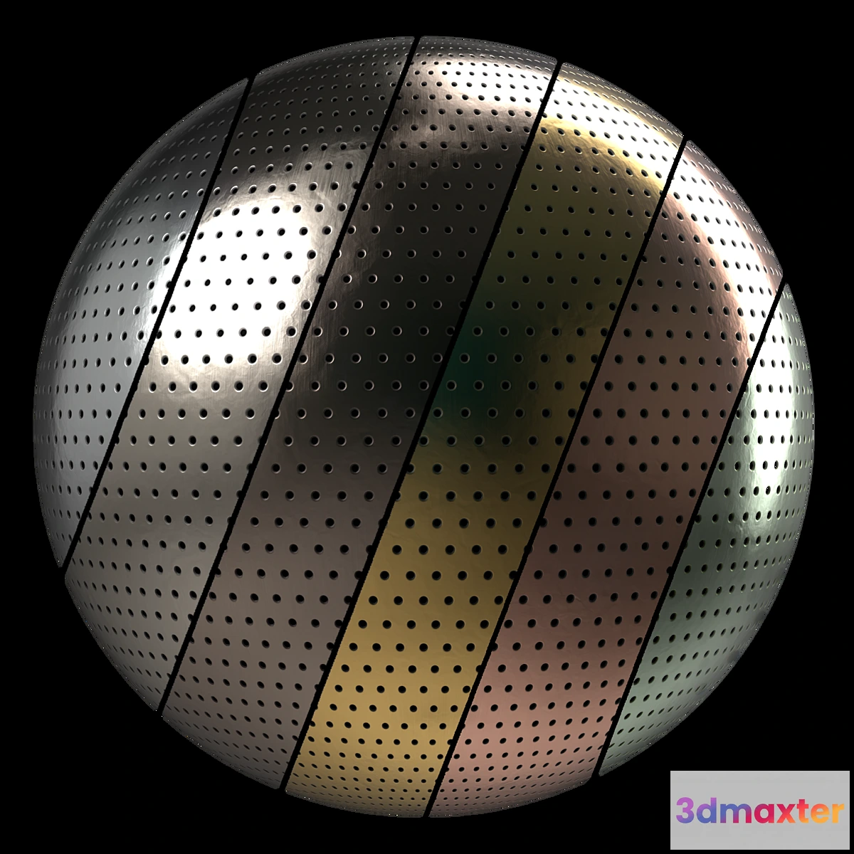 675169 - Metal panel Materials 3- perforated Metal panel Pbr 4k Seamless