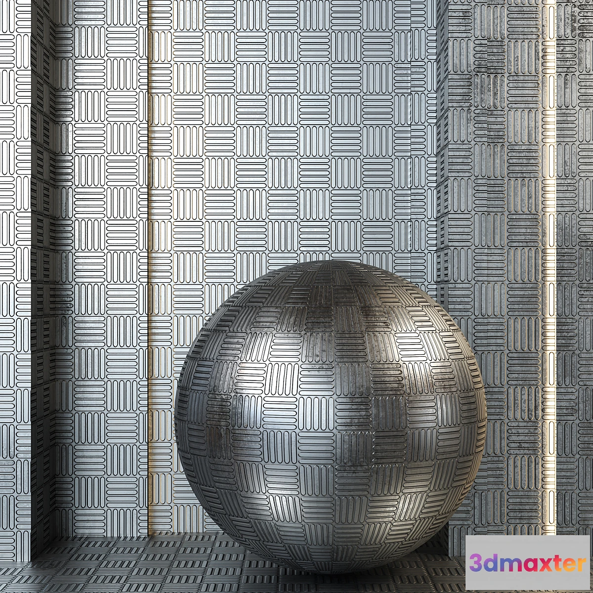 680824 - 4k metal pattern set 01- Seamless tileable PBR