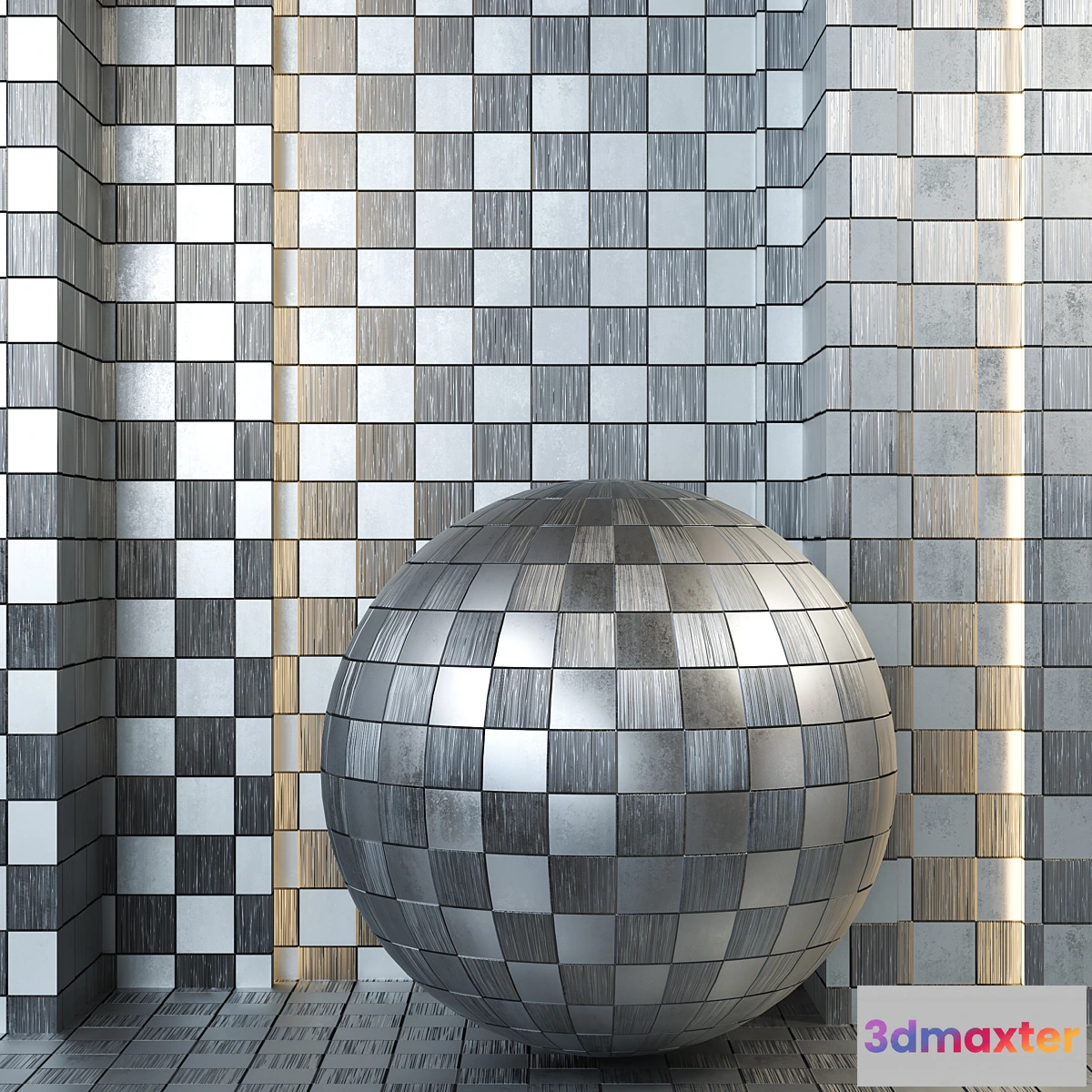 680826 - 4k metal pattern set 02- Seamless tileable PBR