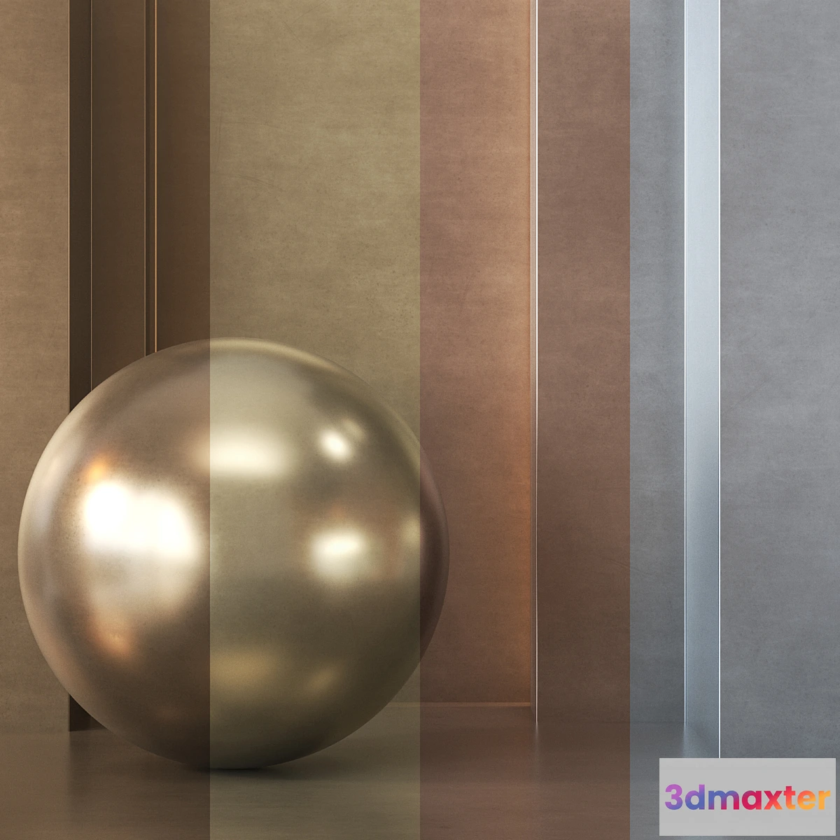 680836 - 4 in 1 Metall Pack Textures 4K - Seamless - Vol 2