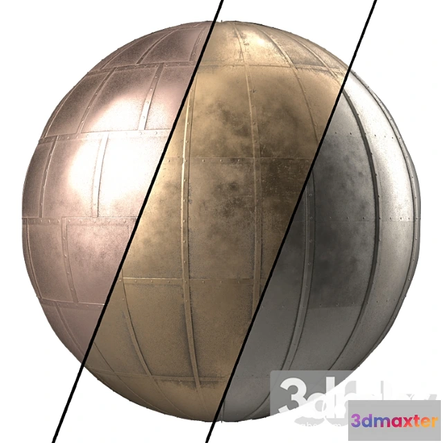 998984 - Metal Panel Materials 1 3 Metal Panel Pbr 4k Seamless