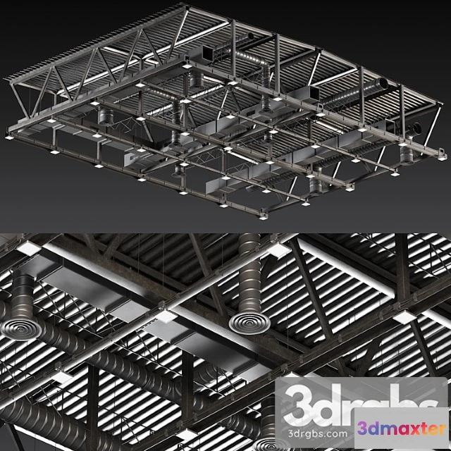 1005024 - Ceiling ventilation black