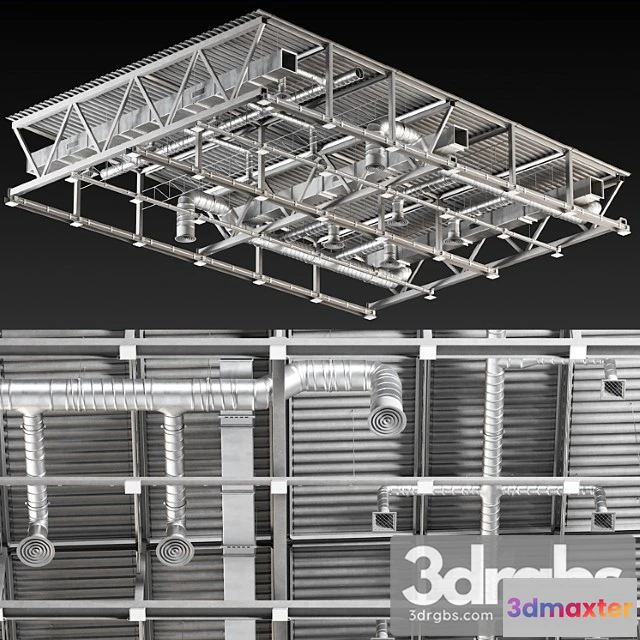 1005026 - Ceiling ventilation gray