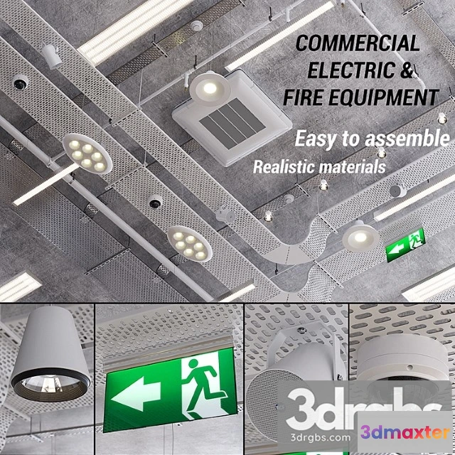 1005044 - Commercial electric and fire fighting (vray ggx corona pbr)