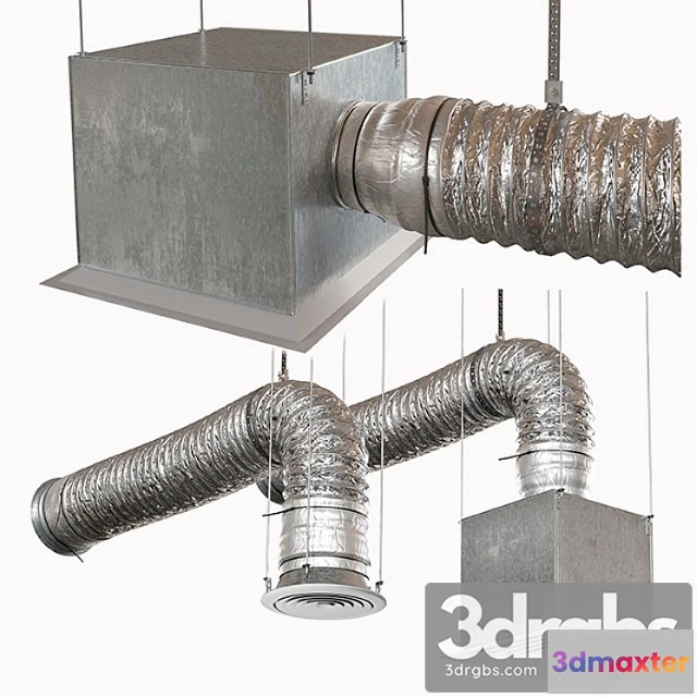 1005054 - Corrugated ventilation pipe with diffuser