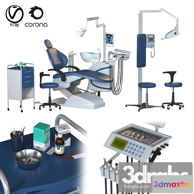 1005074 - Dental Chair Unit Set Hospital Equipment Vol 3