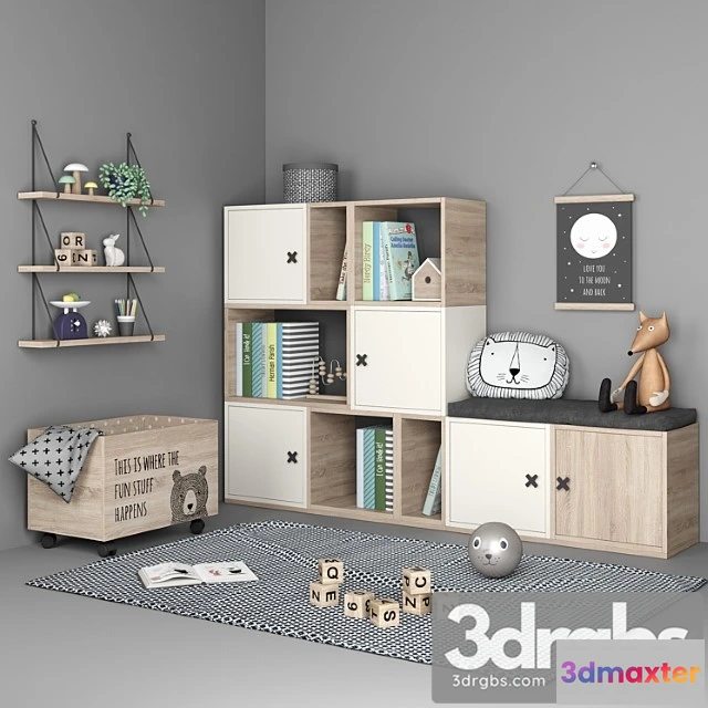 1005434 - Set of furniture and decor for a children&