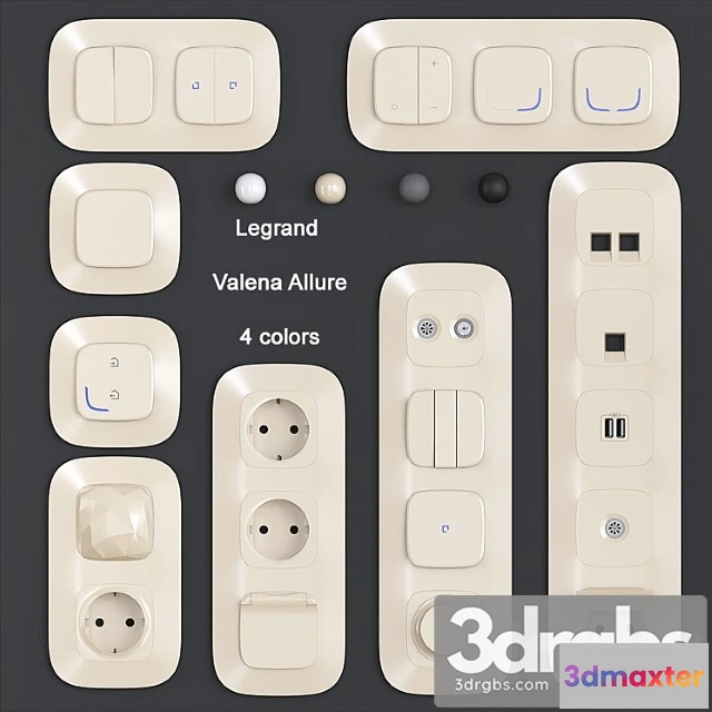 1012324 - Sockets and switches Legrand Valena Allure