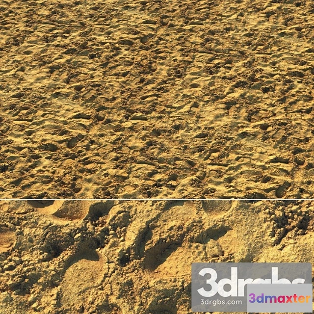 1054494 - Wet sand material with footprints