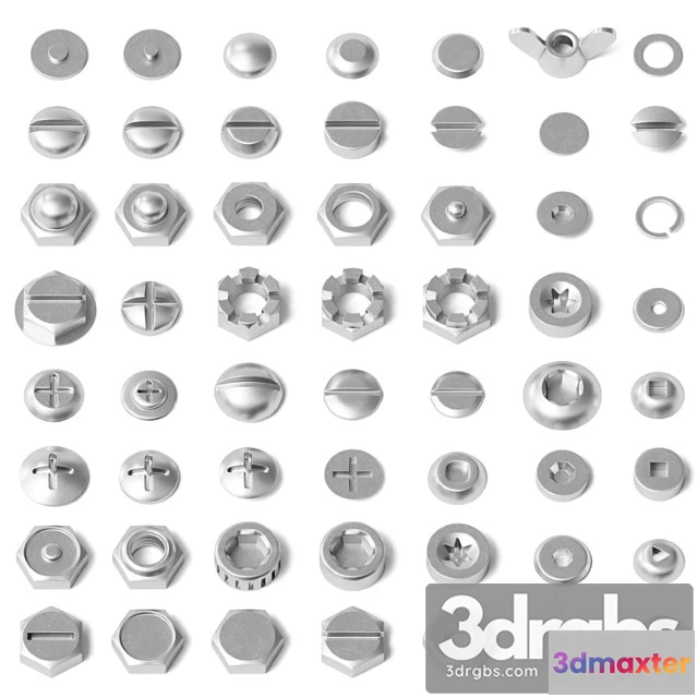 1057388 - Set of nuts, bolts, washers