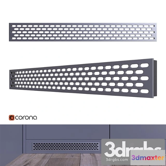 1057420 - Ventilation grill for kitchen plinth