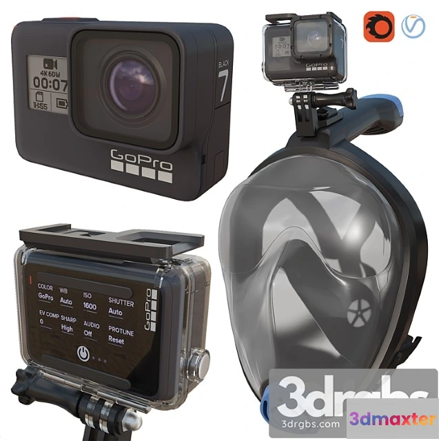 1065776 - Gopro7 diving mask