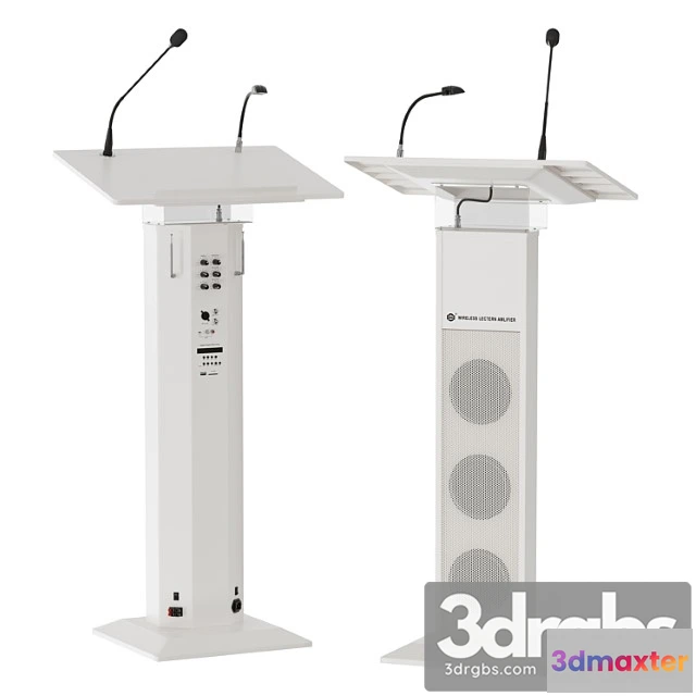 1065840 - Lectern amplifier conference tribune microphone stand