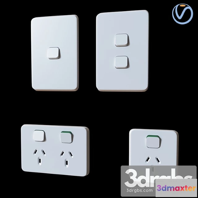 1065894 - Plugs & switches australian clipsal iconic series