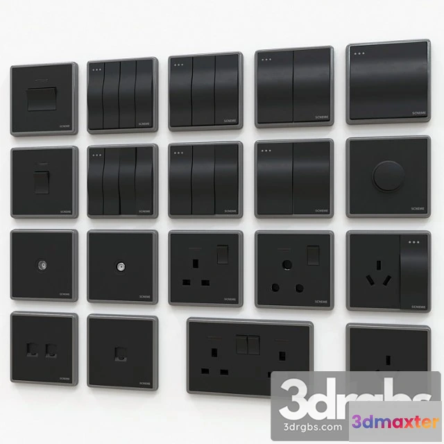 1065930 - Scneme wall switches & sockets