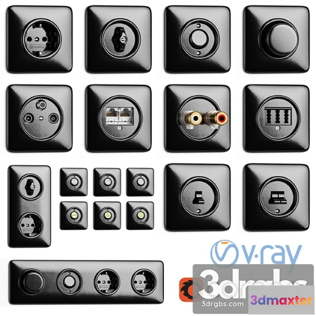 1065978 - Switches and sockets thpg bakelite