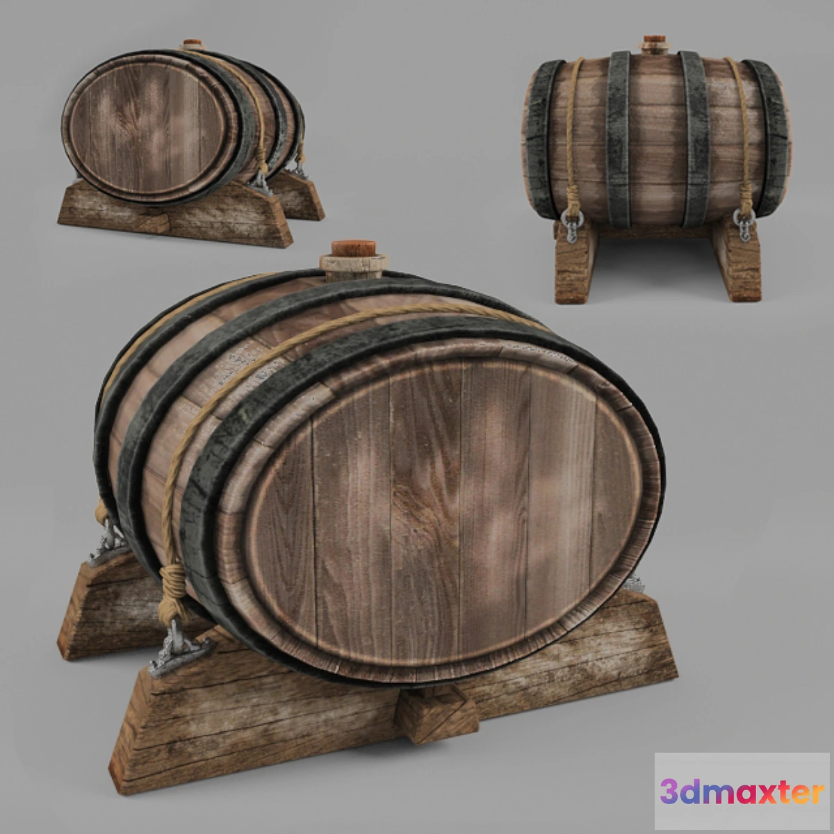 1270265 - Old ship barrel - No.2 3D Max