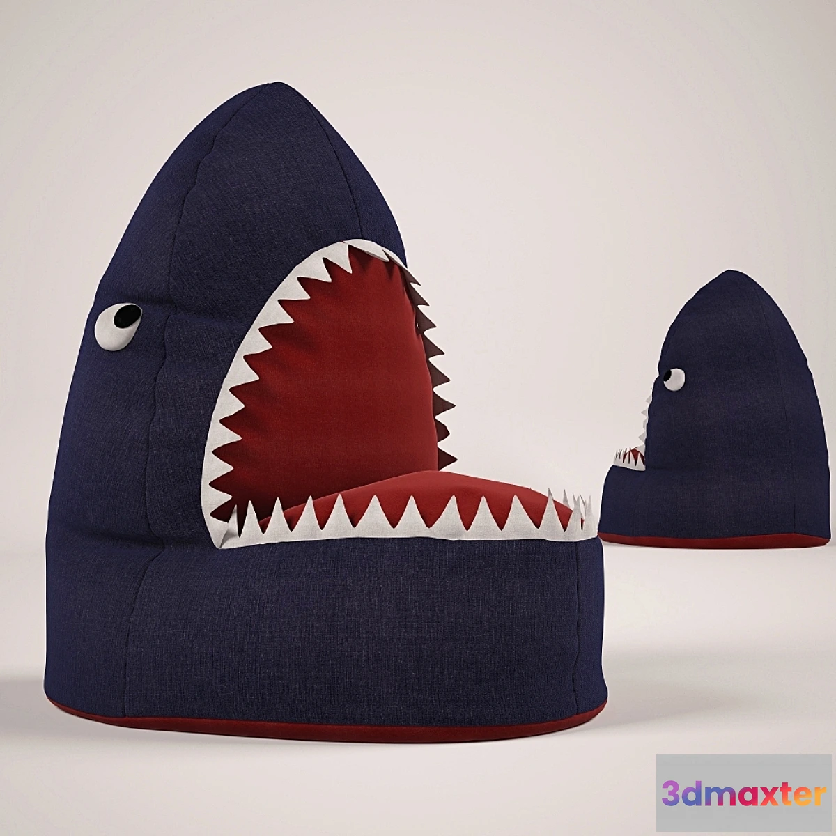 1272616 - Baby bean bag Shark 3D Max