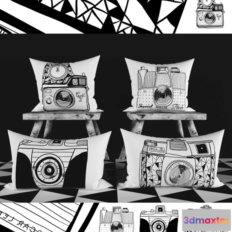 1275442 - Pillows Naked Lunge (Cameras) 3D Max