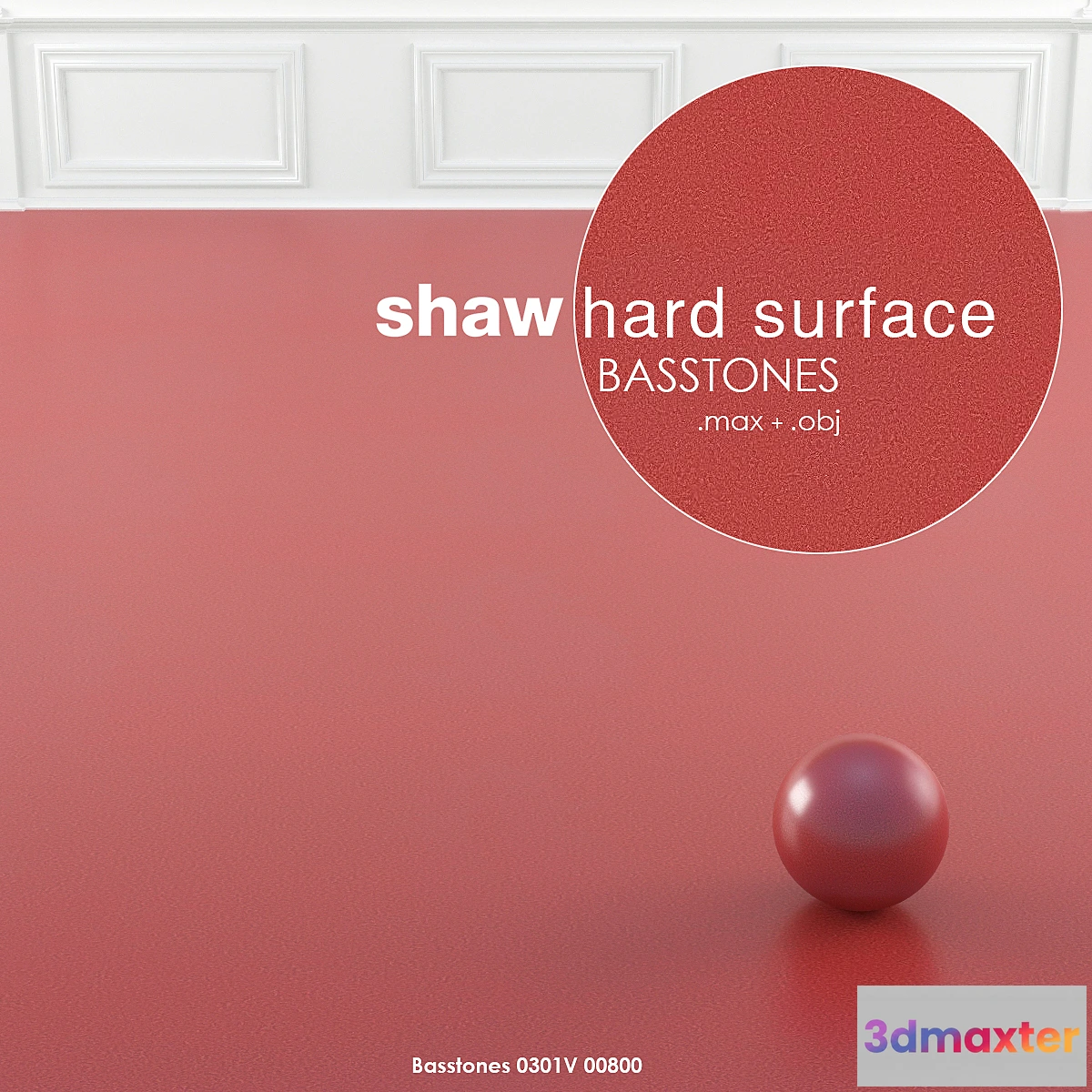 1281006 - Shaw Hard Surface Homogeneous Basstones Vinyl 3D Max