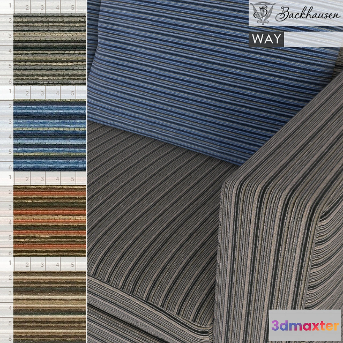 1281874 - Backhausen Fabric WAY - No.2 3D Max