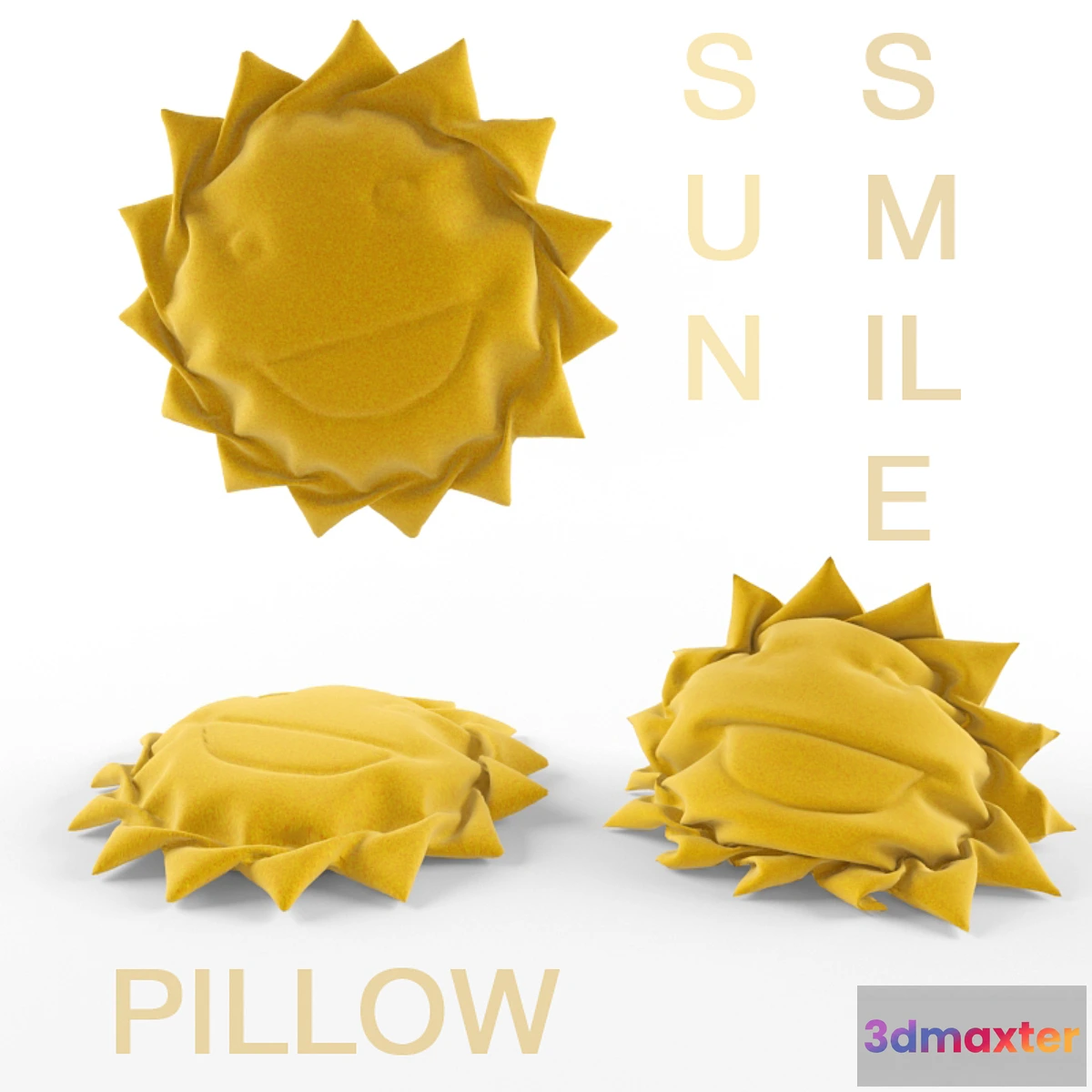 1284260 - Sun smile pillow 3D Max