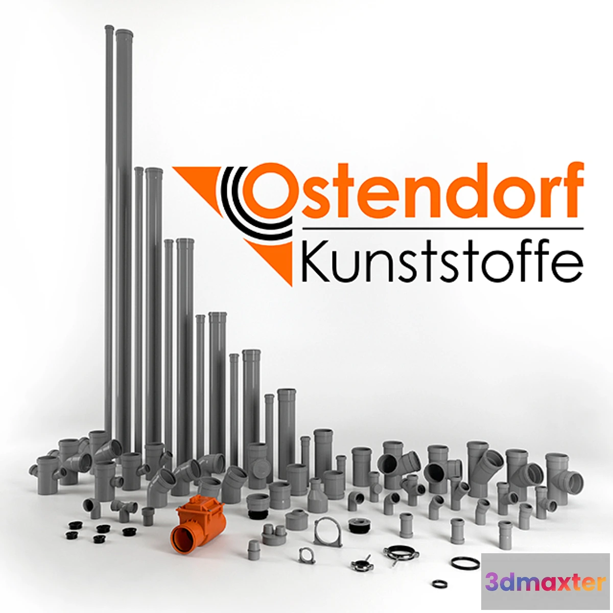 1288232 - Sewerage - sewerage Ostendorf HT-DN50 _ DN110 3D Max