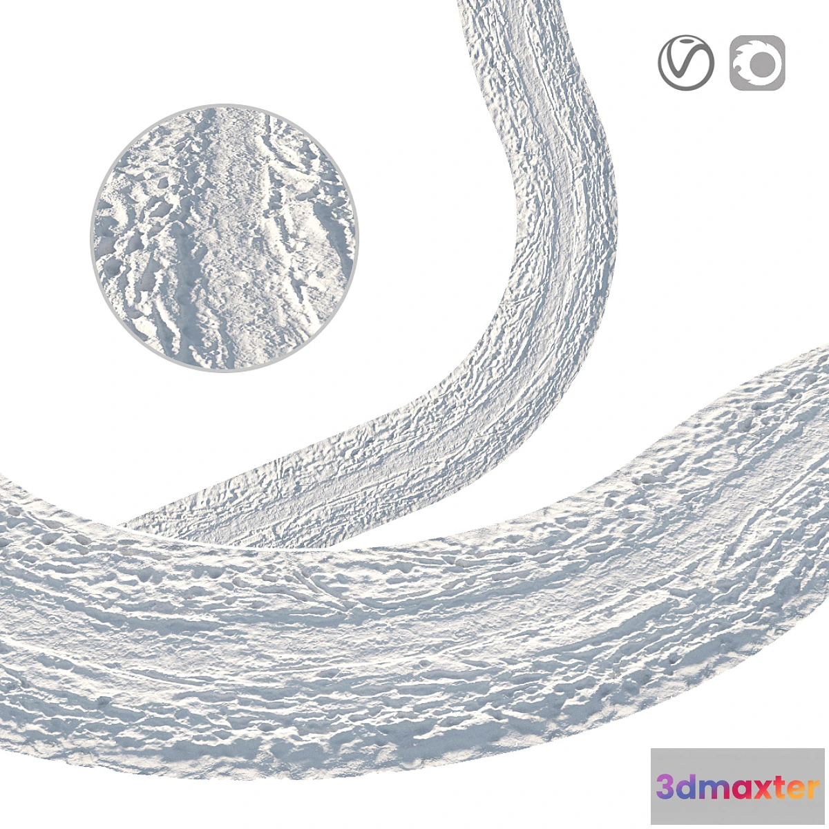 1295208 - Winter footpath 13 meters 3D Max