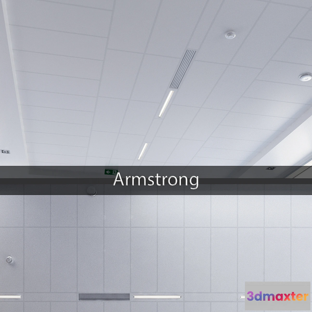 1295239 - Armstrong ceiling system 3D Max