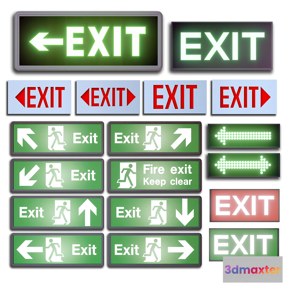 1295700 - LED display modules. Set 05 3D Max