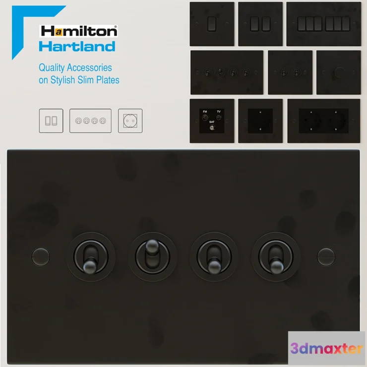 1297541 - Elekrofurnitura - Hamilton - Hartland 3D Max