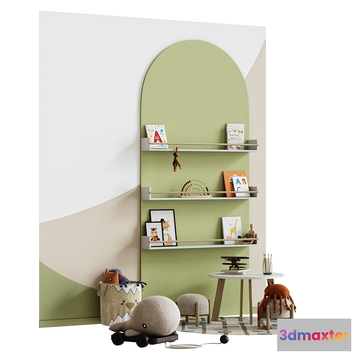 1298201 - Decor and furniture for children’s Set-003 - No.2 3D Max