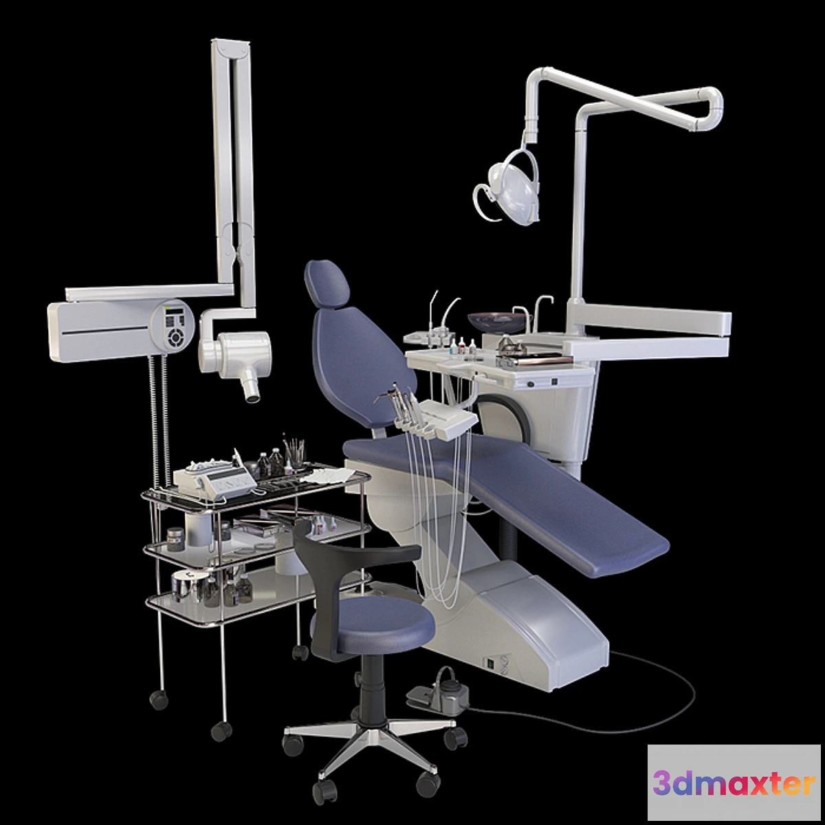 1298463 - dental chair (set) 3D Max