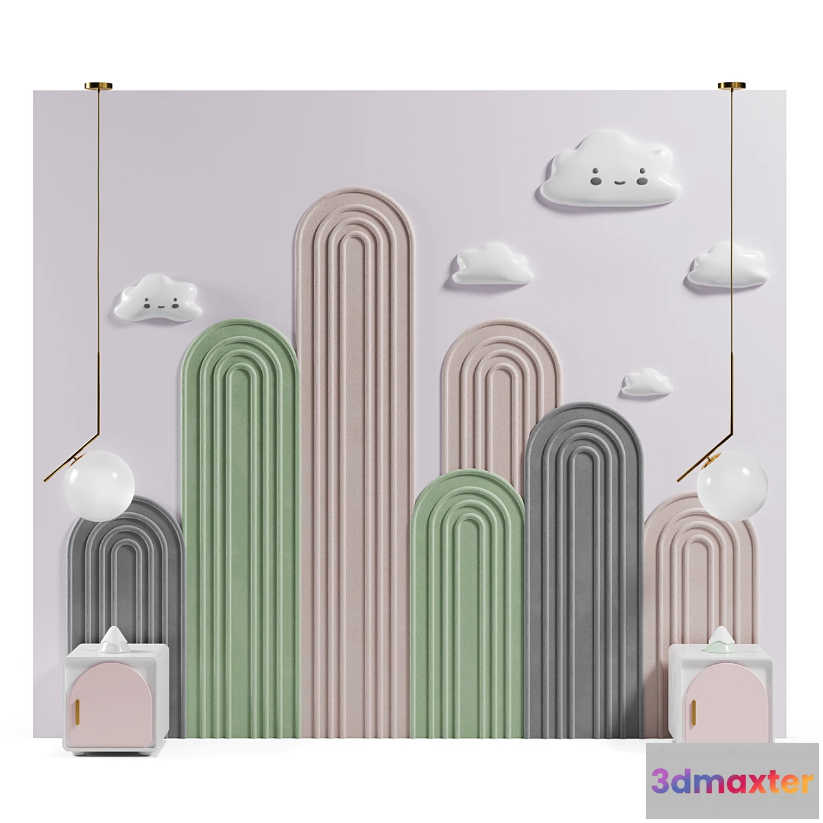 1299579 - Headboard in nursery 05 3D Max