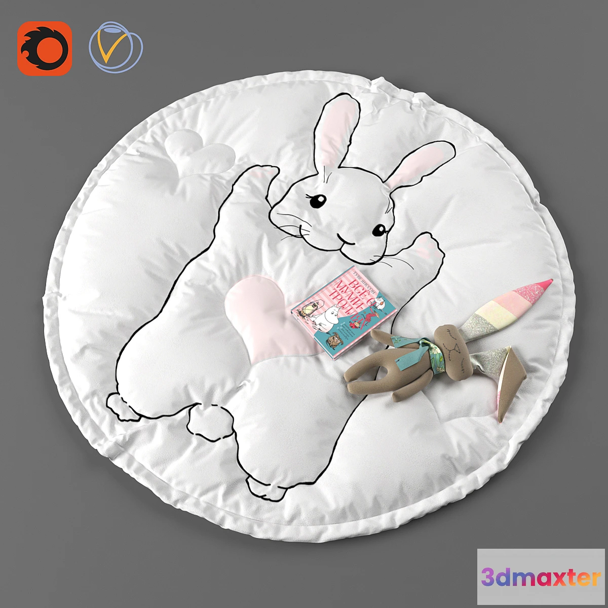 1301665 - Children’s rug “Bunny” 3D Max