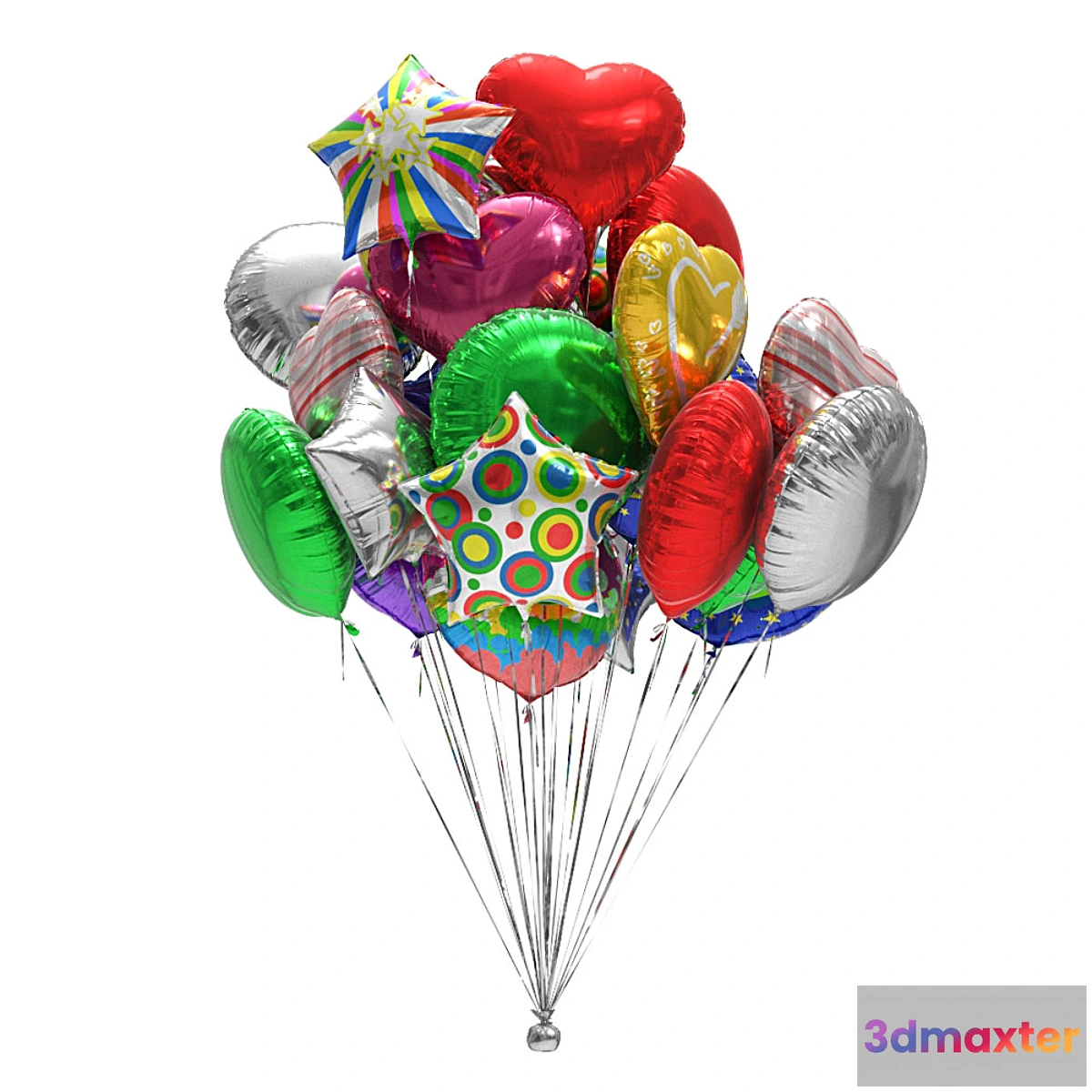 1305713 - Foiled balloons 3D Max