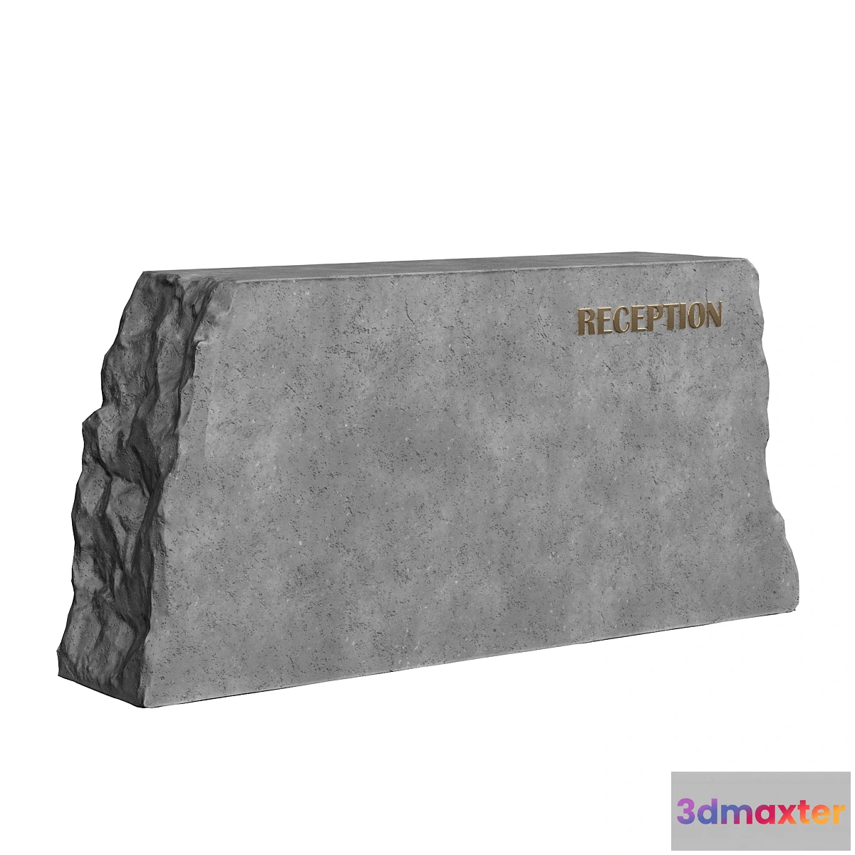 1306002 - stone reception desk 3D Max